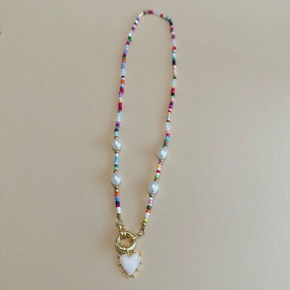 Boho heart necklace #1299 - Picture 2 of 4